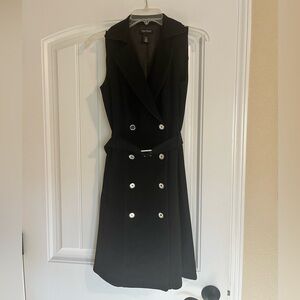 White House Black Market Black Midi Dress